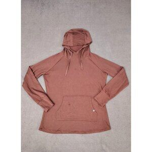 Free Fly Women's Bamboo Hoodie Pullover Maroon Sz (M) Lightweight Outdoors